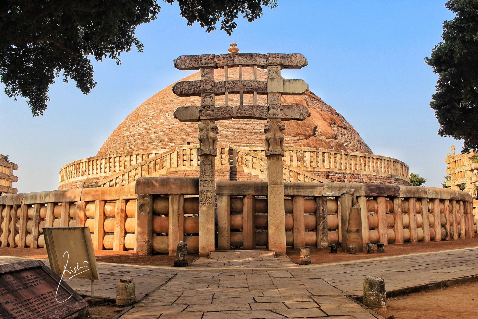 Sunset at Sanchi